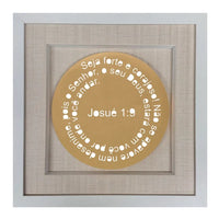 Versículo Josué 1:9 - Seja Forte e Corajoso - Com LED