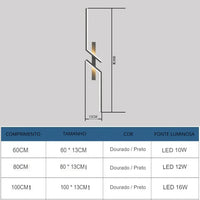 Arandela de Parede Minimalista em LED