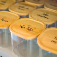 Pote Hermético para Mantimentos Personalizado 800ml