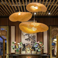 Luminária de Bambu Artesanal Premium