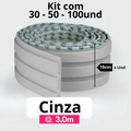Kit Painel Ripado Autocolante 3M Laminado  | Linha Madeto | TOP