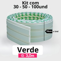 Kit Painel Ripado Autocolante 3M Laminado  | Linha Madeto | TOP