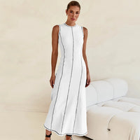 Vestido Midi de Malha Sem Mangas Eleganza