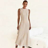 Vestido Midi de Malha Sem Mangas Eleganza