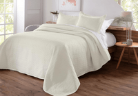 Kit de Colcha de Cama Branco